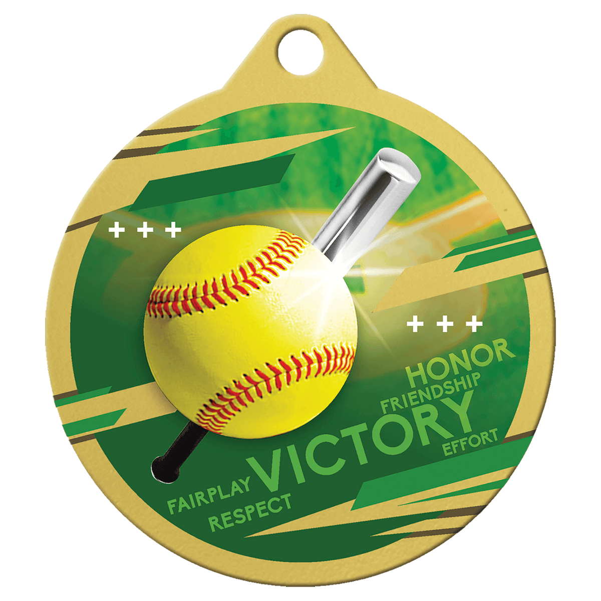 2" Inspire Softball Medal - Gold