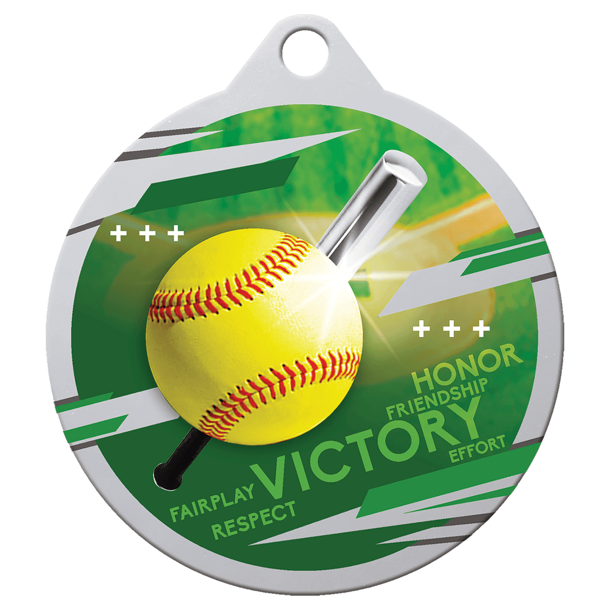 2" Inspire Softball Medal - Silver