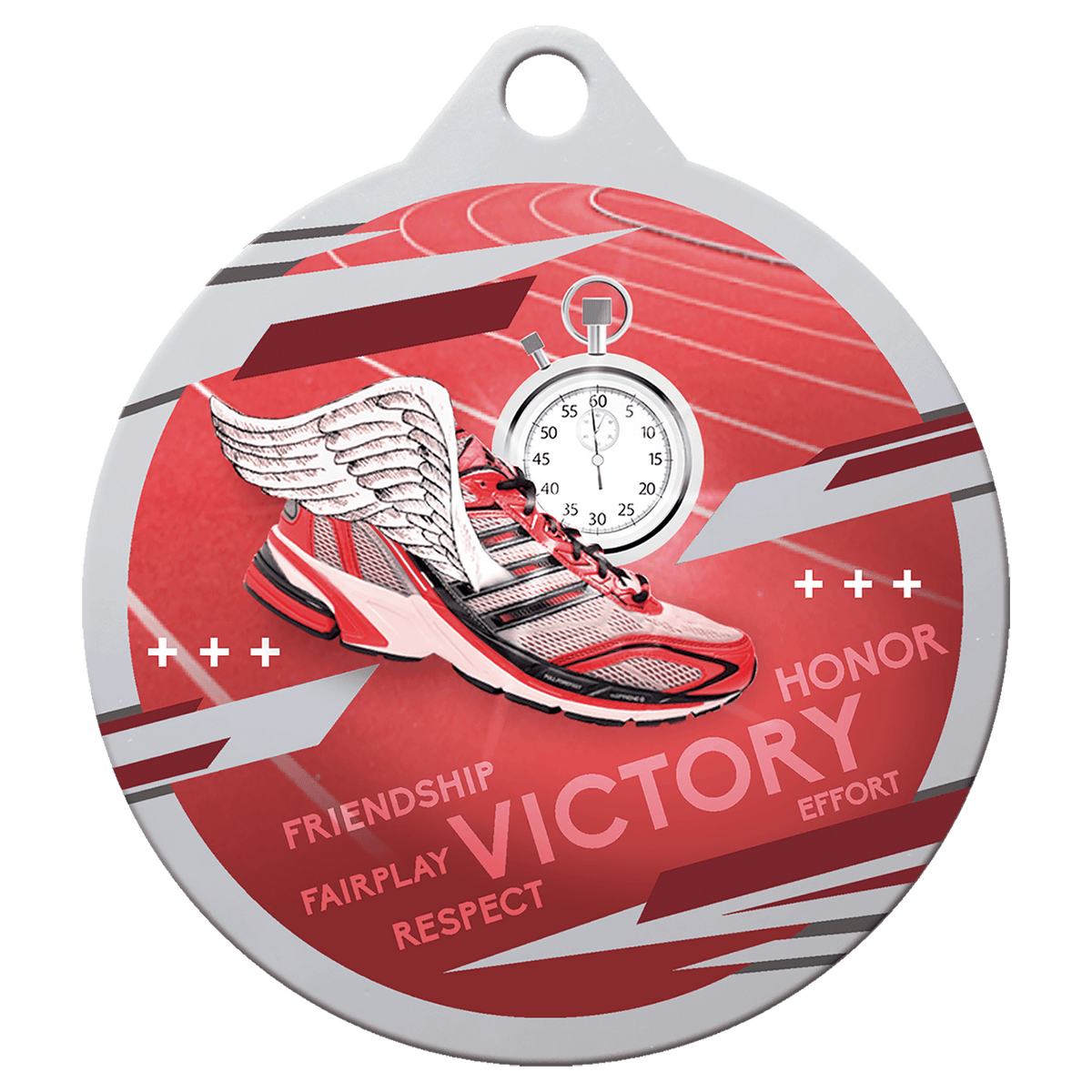 2" Inspire Track Medal - Silver