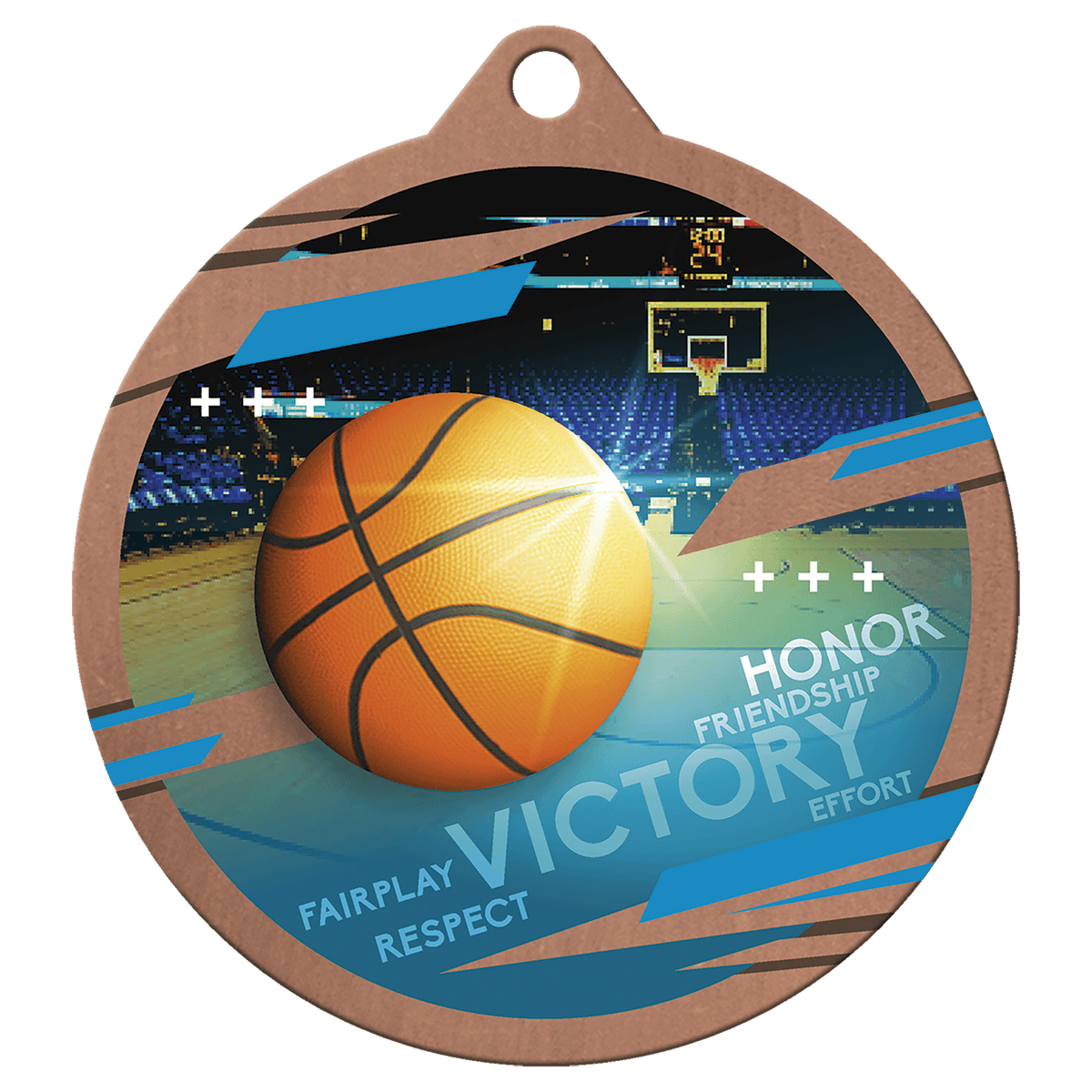 2 3/4" Inspire Basketball Medal - Bronze