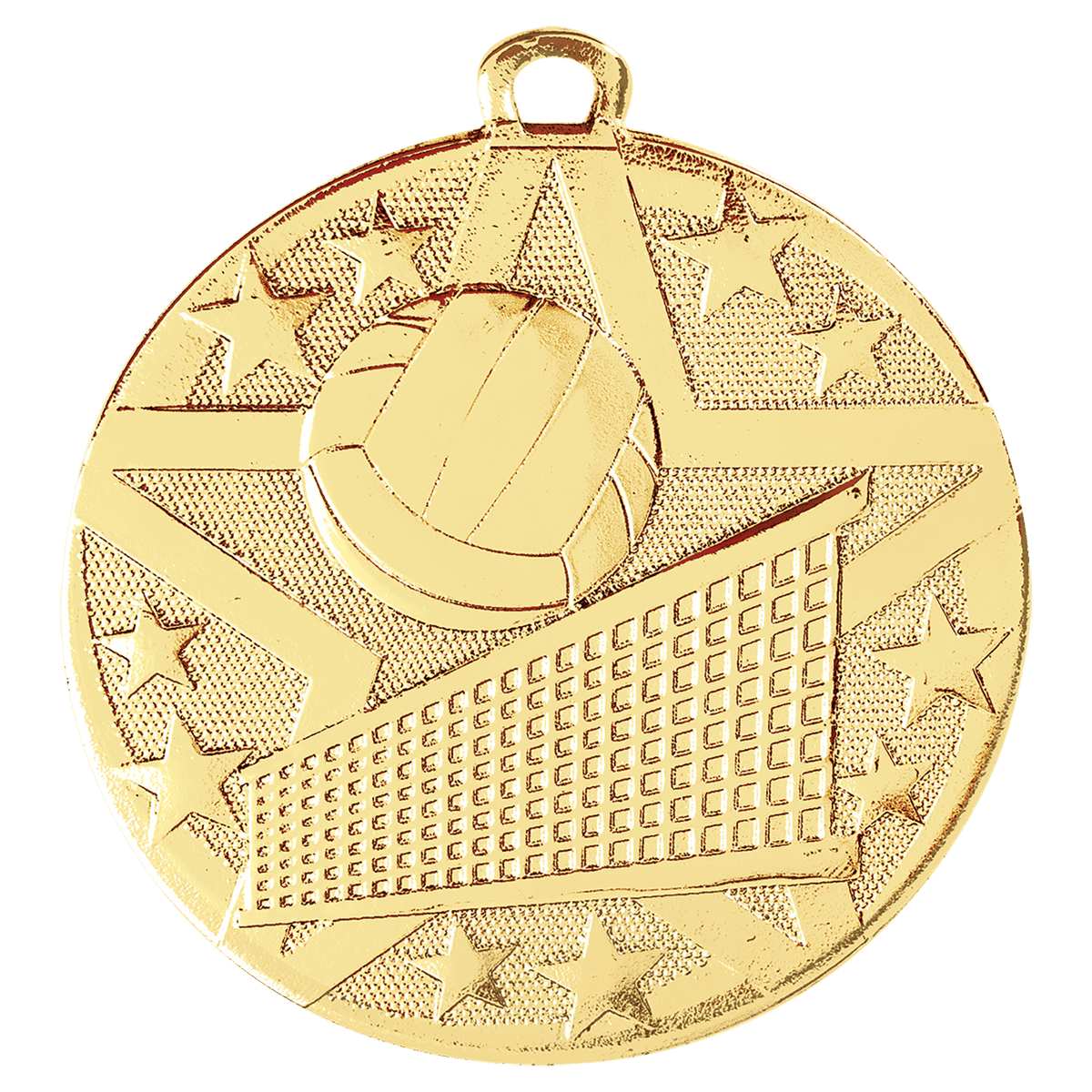 Gold 2" Superstar Volleyball Medal