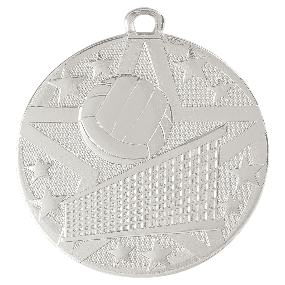 Silver 2" Superstar Volleyball Medal