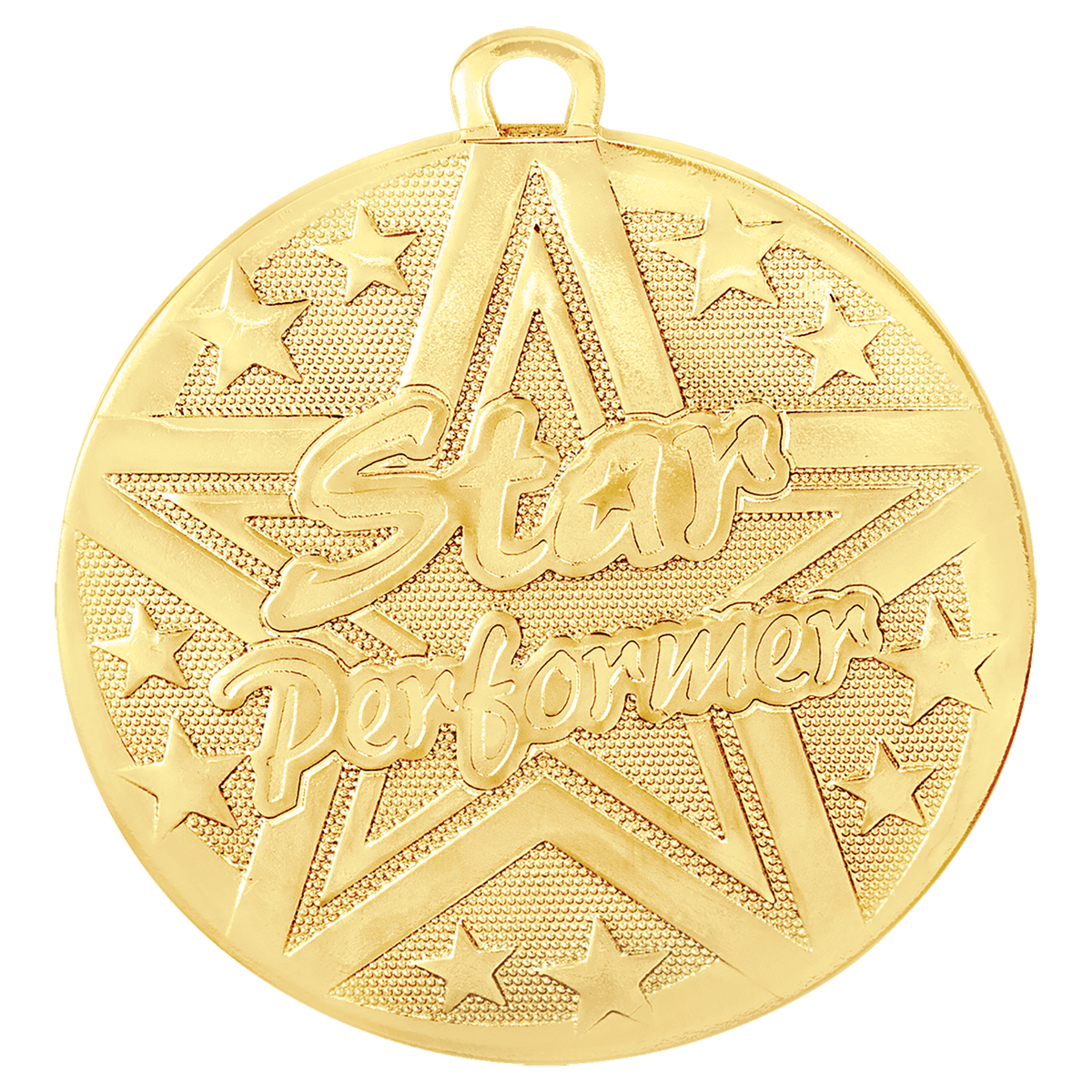 Gold 2" Superstar Star Performer Medal