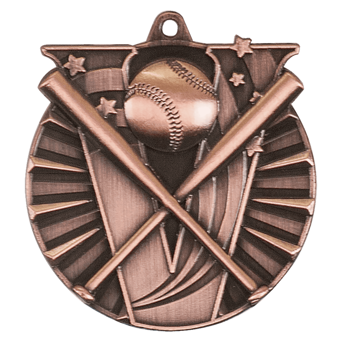 Antique Bronze 2" Baseball/Softball Victory Medal