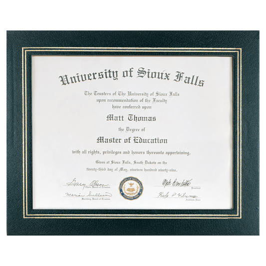 13 1/4" x 10 3/4" Black Certificate Holder